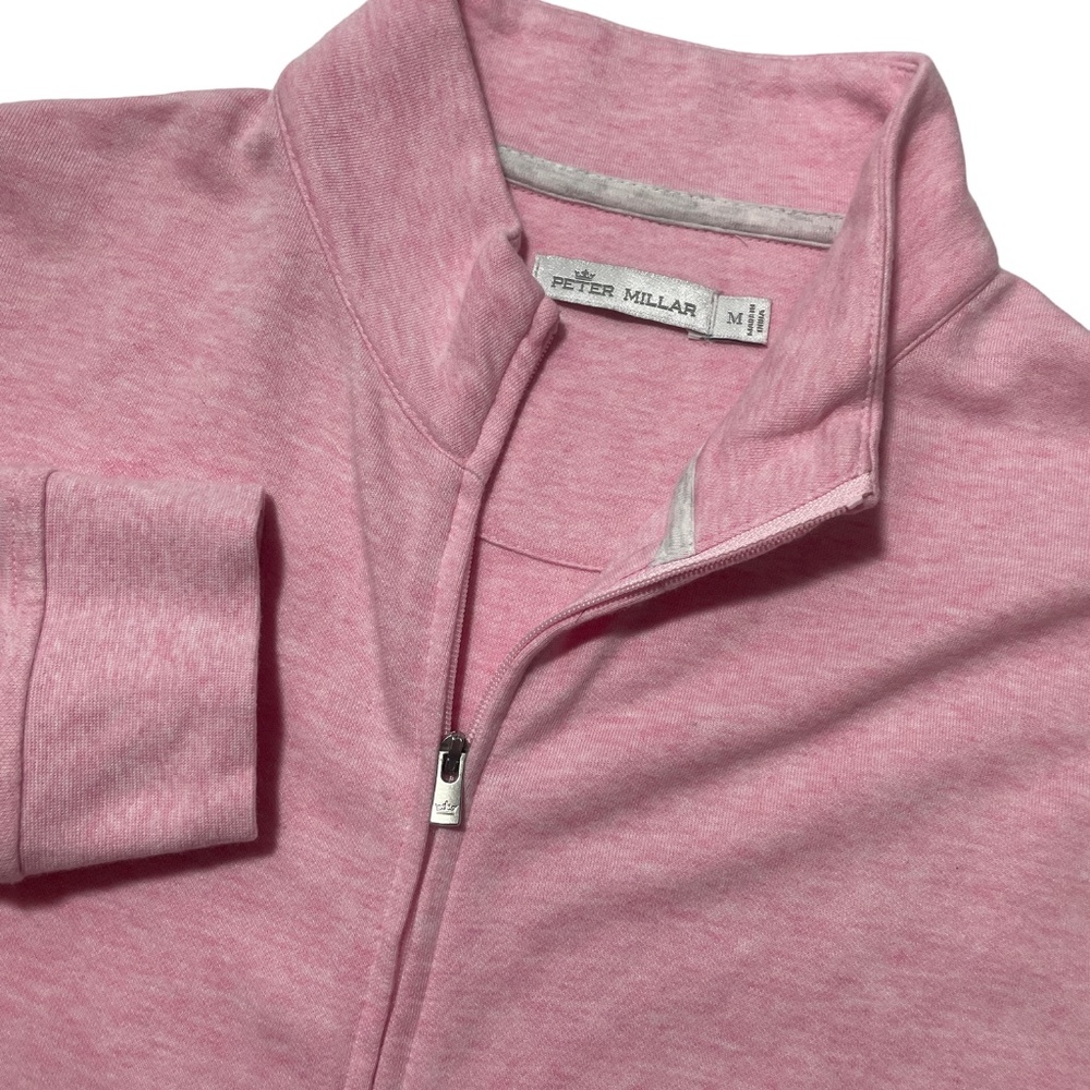 Peter Millar Medium Zip Up Sweatshirt Long Sleeve Pockets